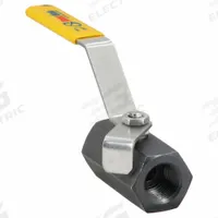 APPROVED VENDOR Manual Two-Way Ball Valve: 1/2 in, Carbon Steel, Straight, FNPT x FNPT, One-Piece (MPN 08Q011N06012S4). Key specifications — Brand: APPROVED VENDOR; Handle: Locking Lever.
