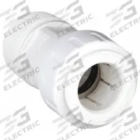 JOHN GUEST Push-Fit Adapter Fitting: 1/2 in OD x 3/4 in Pipe Size, Push-to-Connect x MNPT, Plastic (MPN PSEI012026). Key specifications — Brand: JOHN GUEST.