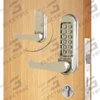 CODELOCKS Mechanical Push Button Lockset: ADA Compliant, Stainless Steel (MPN CL550-SS). Key specifications — Product Type: Mechanical Push Button Lockset; Manufacturer Part Number: CL550-SS; Key Override Options: None.