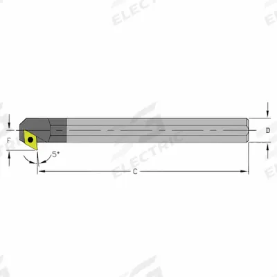 ULTRA-DEX USA Indexable Boring Bar: C08R SDXCL2 (MPN 920-000-102) - Indexable Boring Bars
