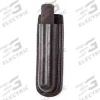 GOULD & GOODRICH, INC. Baton Holder: Black, Leather, Basket Weave, For 2 1/4 in Belt Wd (MPN B560-21). Key specifications — attr188437: Black; attr188438: Leather; attr188431: Baton Pouch.