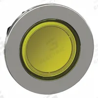 SCHNEIDER ELECTRIC Push Button Head: 30 mm Panel Size, Illuminated, Metallic, Yellow (MPN ZB4FA88). Key specifications — Manufacturer Part Number: ZB4FA88; Compatible Operator Illumination: Illuminated; Compatible with Series: XB4; Head Attachment Type: Screw-On; Head Material: Metal; Brand: SCHNEIDER.