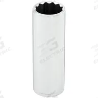 WESTWARD Socket: SAE, 3/8 in Drive Size, 5/8 in Socket Size, 12-Point, Deep, Chrome, Socket (MPN 53YT77). Key specifications — attr1204417: WESTWARD; attr1204392: Chrome.