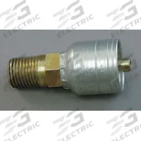 AEROQUIP Hydraulic Crimp Fitting: Steel x Steel, Straight, -12 For Hose Dash Size, Male x Genderless (MPN 1A12BT12). Key specifications — attr296014: Male x Genderless; attr303771: AEROQUIP; attr296012: -12; attr296015: BSPT x Crimp; attr296017: 3/4"-14.
