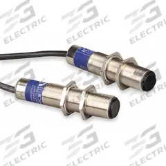 TELEMECANIQUE SENSORS Photoelectric Sensor: M18 Threaded, Non-Terminated Cable, 2 m (MPN XU9M18MB230). Key specifications — attr211355: TELEMECANIQUE SENSORS; attr1075361: 24-240V DC; attr1114840: M18 Threaded.