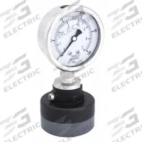 KODIAK Pressure Gauge with Diaphragm Seal: 0 psi to 100 psi, KC301, 2 1/2 in Dial, PTFE, PVC, Bottom (MPN KC301L25100/PLDS-PVC-T12). Key specifications — Brand: KODIAK; Gauge Case Liquid: Glycerin; Seal Fill Liquid: Mineral Oil; Gauge Case Material: 304 Stainless Steel; Seal Lower Housing Material: PVC; Accuracy: ±1.60%; Gauge Wetted Parts: Stainless Steel.