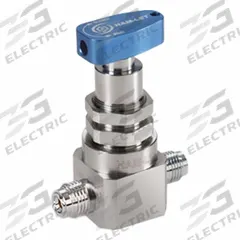 HAM-LET Ultra High Purity Diaphragm Valve: 1/4 in, 316L Stainless Steel, 450 psi Max Pressure (CWP) (MPN HM20-4VKLQ-M4). Key specifications — Diaphragm Material: Chromium Cobalt Nickel; Brand: HAM-LET; Standards: SEMI F20-0305.
