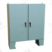 HAMMOND Electrical Enclosure: Steel, 60 in x 60 in x 19 in, NEMA 12/13/3R/4, w/Panel, Solid Cover (MPN HN4FM606018). Key specifications — Closure Method: Handle; Brand: HAMMOND; Knockouts: Not Included.