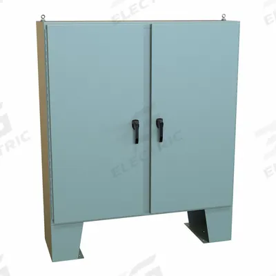 HAMMOND Electrical Enclosure: Steel, 60 in x 60 in x 19 in, NEMA 12/13/3R/4, w/Panel - Steel Washdown Enclosures