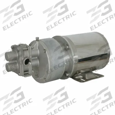PULSAFEEDER Rotary Gear Pump Head: Magnetic Drive, 316 Stainless Steel, 1/2" Flange - Mag-Drive Gear Pump Heads