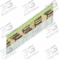 PASLODE Framing Nails: Framing Nails, Offset Round, Ring, 3 in Overall Lg, 0.131 in Shank Dia, Steel (MPN 657387). Key specifications — Point Type: Conical; Brand: PASLODE.