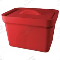 Ice Bucket with Lid: 4 L Capacity, Rectangular, Polyurethane Foam, Red, 8 5/8 in Overall Ht (MPN M16807-4103). Key specifications — Color: Red; Material: Polyurethane Foam; Brand: MAGIC; Product Type: Ice Bucket with Lid; Shape: Rectangular.