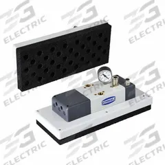 SCHMALZ Large Area Vacuum Gripping System: FQE Xc, 35 Suction Cells, 3 Ejectors, 300 mm Overall Lg (MPN 10.01.44.00441). Key specifications — attr1015376: 10.01.44.00441; attr1015378: Normally Open; attr1015388: Foam.