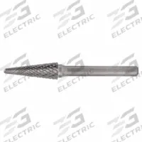 CLE-LINE Carbide Bur: Ball-Nosed Cone, SL-42, Double Cut, 1/8" x 1/2" Head, 1/8" Shank (MPN C10059). Key specifications — Trade Number: SL-42; Brand: CLE-LINE.
