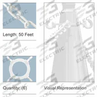 Traffic Cone Chain Connector Kit: Non-Reflective, Blank, 1 3/8 in Ht, Plastic, 5/8 in Wd, 4 in Dia (MPN 97401-KIT). Key specifications — Length: 50 ft; Brand: MR. CHAIN; Color: White; For Use With Product Type: Traffic Cones; Legend: Blank; Material: Plastic; Includes: (6) Cone Chain Connectors.