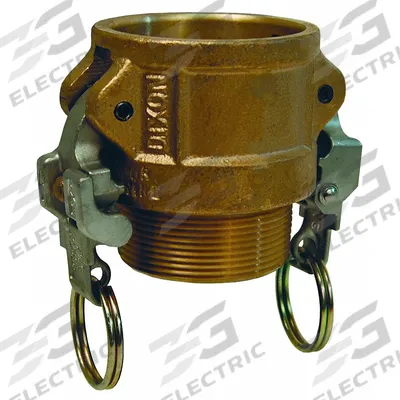 DIXON VALVE & COUPLING Cam and Groove Coupling: 3/4 in Coupling Size, 3/4 in Hose Fitting Size - Type B Forged Brass Cam & Groove Fittings