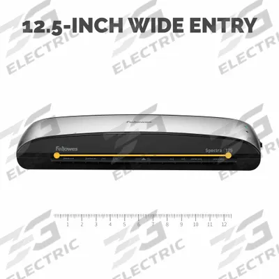 FELLOWES Laminating Machine: Hot Lamination, 4 min Warm-Up Time, 18 1/2 in Wd, 3 in Ht - Laminating Machines
