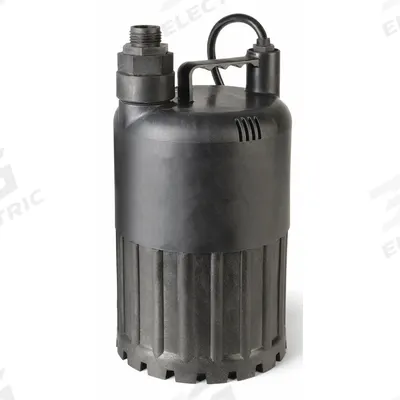Dayton Plug-In Utility Pump: 1/6 hp, 1/8 in Max. Dia. Solids, Intermittent Duty - Light-Duty Submersible Electric-Operated Utility Pumps
