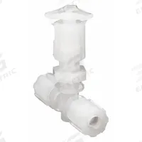 PARKER Needle Valve: Compression x Compression, 3/8 in Pipe Size, 100 psig Max. Pressure (CWP), PFA (MPN MV-13-163). Key specifications — Brand: PARKER; Stem Material: PFA; Connection Type: Compression x Compression.