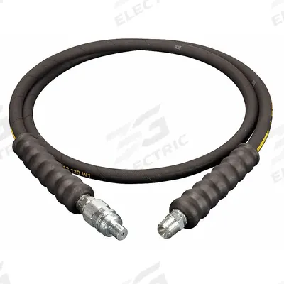 ENERPAC Hydraulic Hose Assembly: 1/4 in ID, AH604 x NPTF, 6 ft Lg, Black - Enerpac H900 Flexible Hydraulic Hose Assemblies