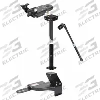 GAMBER-JOHNSON Computer Mount Kit: Console Computer Mount, Passenger Vehicles/Police Vehicles, Black (MPN 7170-0147). Key specifications — Product Type: Console Computer Mount; Compatible Devices: Computers; Color: Black; Mounting Location: Passenger Seat; Includes: Upper Pole; Features: Limited Lifetime Warranty; Compatible Vehicle Type: Police Vehicles.