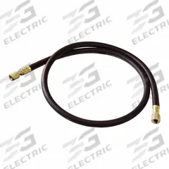 JB INDUSTRIES Hose: 5 ft Lg, 0° Angle, Black, Rubber/Kevlar®, Single Hose, Anti-Blowback Valve (MPN CL64-60). Key specifications — Brand: JB INDUSTRIES; Includes Valve: Yes.