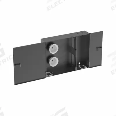 PANDUIT Fiber Optic Splice Enclosure: 2 Ports - Wall-Mount Fiber Optic Termination Boxes