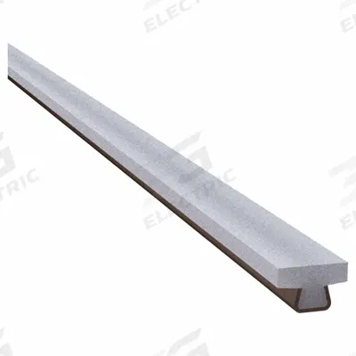 MASON PLASTICS Tee Rail Natural UHMW guide with SS sheath 1.25": MPSSTS12510 - General Purpose UHMW Guide Rails