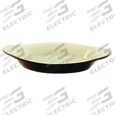 CRESTWARE Rarebit: 8 oz Capacity, 1 3/8 in Overall Dp, 4 in Overall Wd, 8 1/2 in Overall Lg - Rarebit & Au Gratin Dishes