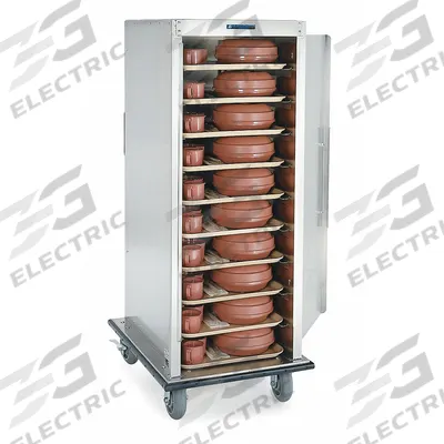 LAKESIDE Meal Delivery Cart: 24 Trays, Non-Pass-Through, 1 Doors, Aluminum, 70 in Overall Ht - Aluminum Meal Delivery Carts