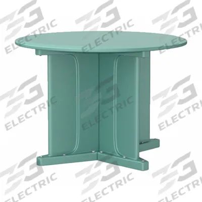 CORTECH Table: 29 in Overall Ht, 42 in Overall Dia, No Game Top, Ballast Accepted - Round X-Base Tables