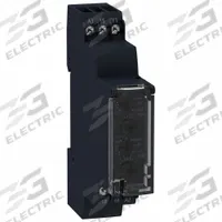 SCHNEIDER Time Delay Relay: DIN-Rail Mounted, 12V AC, 8 A, 6 Pins/Terminals, 1 sec – 100 hr (MPN RE17RLJU). Key specifications — Contact Rating (DC): 8 A @ 12V; Brand: SCHNEIDER.
