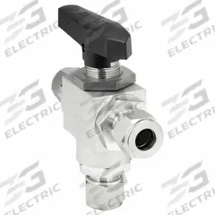 HAM-LET Manual Three-Way Ball Valve: 12 mm, 316 Stainless Steel, L Flow, Full Port Ball Port, Lever (MPN H-6800-SS-L-12MM-PST). Key specifications — Brand: HAM-LET; Handle: Lever.