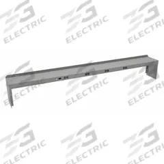 TENNSCO Electronic Riser: 96 in Overall Wd, 10 in Overall Dp, Gray, Carbon Steel, Steel, 12 in (MPN REI-1096-WK-1). Key specifications — Includes Mounting Hardware: Yes; Color: Gray.