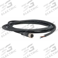 Cordset: M8 Female Straight X Bare Wire, 4 Pins, Black, PUR, 2 m Cable Lg, 18 AWG Wire Size (MPN XZCP0941L2). Key specifications — Cable Jacket Color: Black; End 1 Mounting Orientation: Straight; End 1 Gender: Female; End 1 Connection Type: M8; Cable Jacket Material: PUR; Brand: TELEMECANIQUE SENSORS; IP Rating: IP67; End 2 Connection Type: Bare Wire.