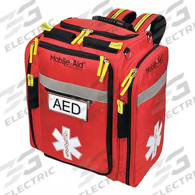 AED Backpack: 10 1/2 in Overall Wd, 16 in Overall Lg (MPN 31480) - Soft Storage Bags for AEDs