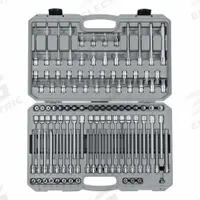 TEKTON Socket Bit Set: 51 or More Pieces, 3/8 in Drive Size, 110 Pieces, 20 1/4 in Overall Lg (MPN SHB91317). Key specifications — attr1216280: Fixed Insert; attr1216283: TEKTON; attr1225718: T10 to T60 (Torx); attr1227491: 3/8 in.