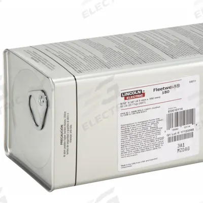 LINCOLN ELECTRIC Stick Electrode: Carbon Steel, E6011, 5/32 in x 14 in, 50 lb - Electrodes for All-Position Welding with AC Power