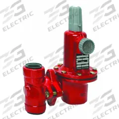 FISHER LPG Pressure Regulator: Lever-Acting Gas, 6,080,000 BtuH Gas Capacity, Iron, NPT x NPT (MPN 627-5810). Key specifications — Brand: FISHER LPG; Body Material: Iron.