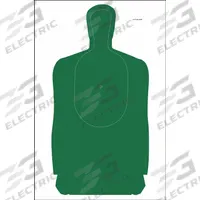 ACTION TARGET Shooting Range Targets: Paper, Silhouette Target, 3 3/4 ft Ht, 24 in Wd, Green, 50 PK (MPN LA-P1(2009)GN-50). Key specifications — Color: Green; Target Style: Silhouette; Target Grouping: State Specific; Material: Paper; Brand: ACTION TARGET.