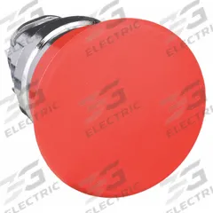 SCHNEIDER Mushroom Head Push Button: Red, 22 mm Mounting Size, Metallic, Momentary (MPN ZB4BC4). Key specifications — Brand: SCHNEIDER; Action: Momentary; Series: XB4; Push Button Material Type: Metallic.