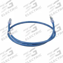 PANDUIT Voice and Data Patch Cord: Unshielded, Cat 6A, 7 ft Overall Lg, PVC, Round, 1, 24 AWG (MPN UTP6AX7YL). Key specifications — End 1 Connection Type: RJ45; End 2 Connection Type: RJ45; Fire Rating: Commercial; Jacket Material: PVC; NEC Article and Type: 800 CM; Standards: cULus Compliance; End 1 Connector Orientation: Straight; End 2 Connector Orientation: Straight.