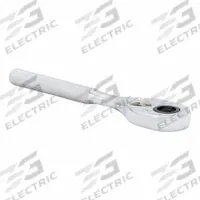PROTO Hand Ratchet: Pear, Reversible, 7 in Overall Lg, Chrome, 15° Min Arc Swing, 3/8 in Drive Size (MPN J5249FW). Key specifications — attr1205598: Reversible; attr1205605: Quick-Release Included; attr1205626: Chrome; attr1228094: Proto; attr1205607: Pear; attr1205624: PROTO.