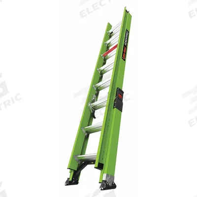 LITTLE GIANT Extension Ladder: 16 ft Ladder Size, Fiberglass, 300 lb Load Capacity - Non-Conductive Fiberglass Extension Ladders