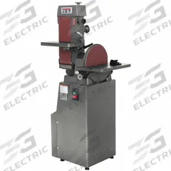 JET Belt and Disc Sander: For Metal, 230 V, Single-Phase, 1 1/2 hp, 6 in x 48 in Belt, 12 in Disc (MPN 414552). Key specifications — attr564072: Single-Phase; attr650959: Metal; attr564036: JET.