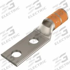 Compression Lug: For 3/0 AWG, Stranded Wire, 3/8 in Stud Size, Std, Copper Barrel (MPN YA27L2TC38). Key specifications — Inspection Hole: Yes; For Wire Type: Stranded; For Wire Sizes: 3/0 AWG; Brand: BURNDY; Manufacturer Part Number: YA27L2TC38.