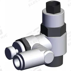 SMC Piloted Non-Return Valve: Universal Fitting, Knurled, 3/8 in Valve Body Size, Meter Out (MPN ASP530F-03-08S). Key specifications — attr947203: Brass/PBT; attr947205: SMC.