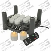 STERNO Flameless Candle: 40 hr Burn Time, White, 4 1/2 in Overall Ht, 7 in Overall Wd (MPN 60304). Key specifications — Application: Flameless Inside Lamps; Jar Color: White; Brand: STERNO; Light Color: Amber; Color: White; Material: Plastic; Product Type: Tealights.