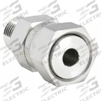 PARKER Compression Fitting Adapter: 1/4 in OD Size, 7/16-20 Thread Size, Compression x ORB, Steel (MPN 4 F65OL-S). Key specifications — Brand: PARKER; Series: Seal-Lok.