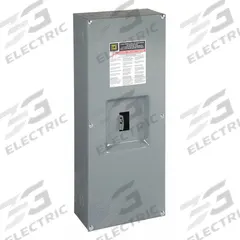 SQUARE D Circuit Breaker Enclosure: 3 Spaces, 225 A Amps, Surface Mounting, Indoor (MPN Q23225NS). Key specifications — For Use With: Square D QBL, QDL, QGL and QJL Circuit Breakers; Mounting Style: Surface; Location: Indoor; Brand: SQUARE D.